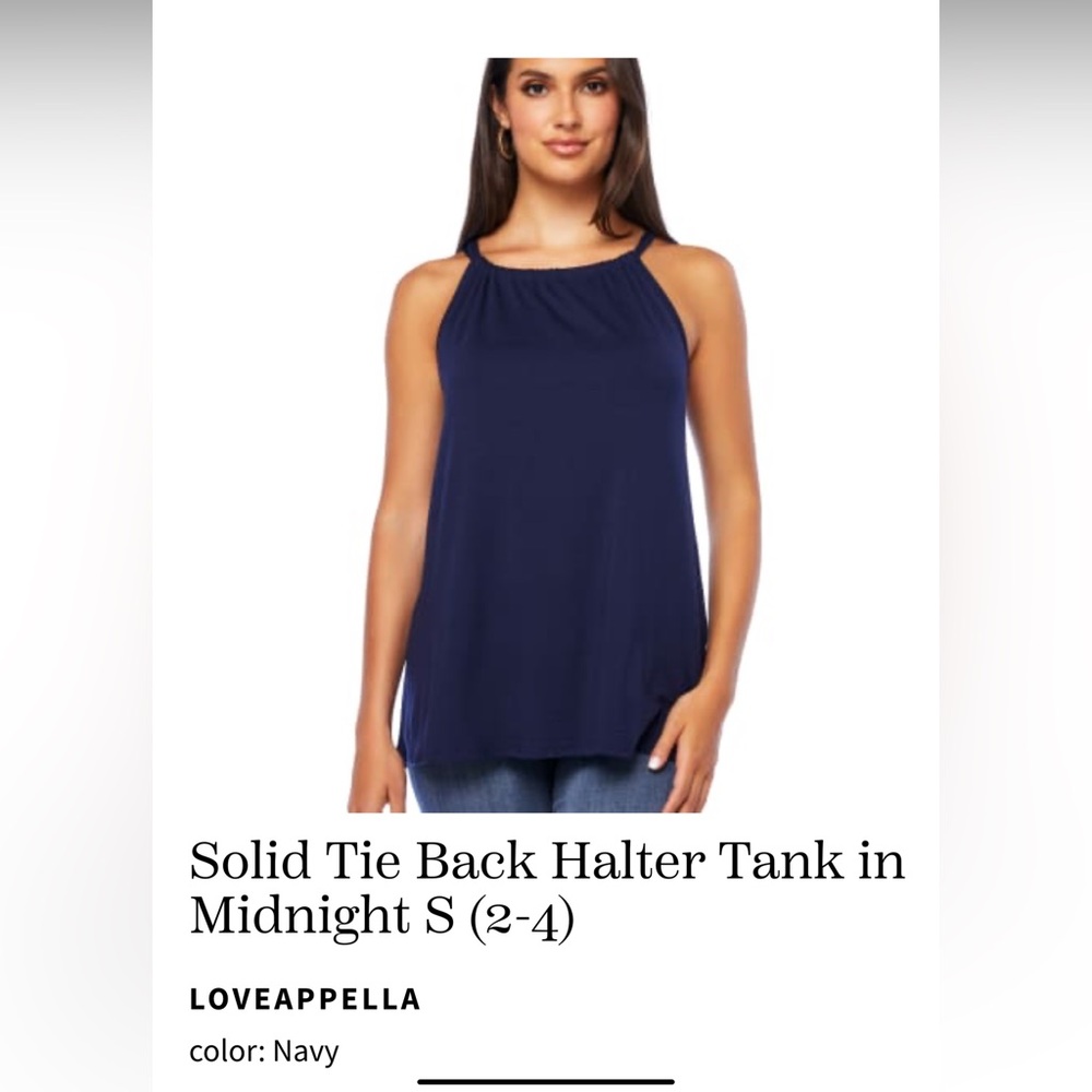 NWT - Loveappella Tie Neck halter neck top.